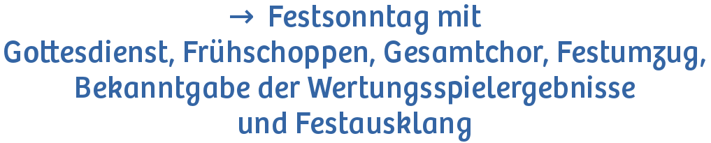 Festsonntag